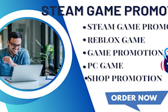 steam game promotion to increase your steam game wishlist pc game an roblox game
