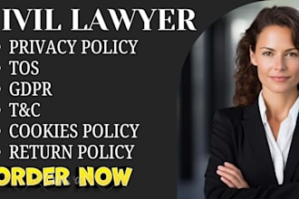draft your privacy policy, gdpr data protection policy and terms and conditions