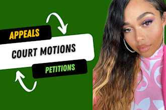draft complaint, appeals, motion, lawsuit, and complaint