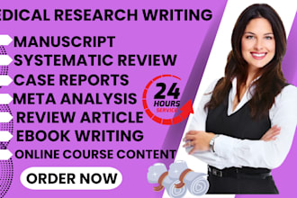 do medical ebook medical manuscripts, review articles, systematic review report
