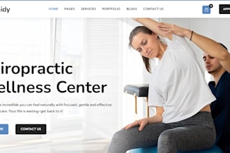 chiropractic website chiropractor website with lead capture form