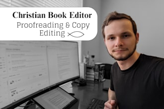 proofread and copy edit your christian book