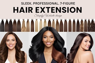 build private label hair extension hair care products lash shopify store website