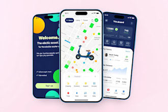 develop e scooter app, e bike app, rental app, e scooter station app