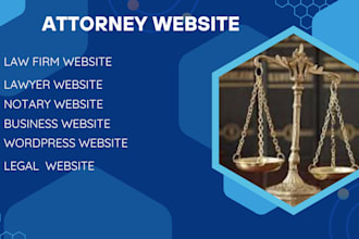 design lawyer website attorney notary law firm website and landing page