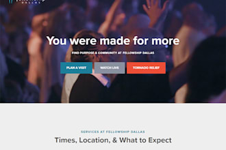 build church website, nonprofit charity ,gofundme ministry donation website