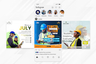 design eye catching flyers for instagram facebook and online marketing