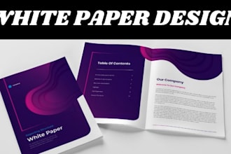 design company profile presentation business brochure, annual report white paper
