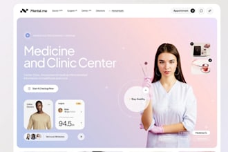 develop website for clinics, dentists, medical and healthcare fitness