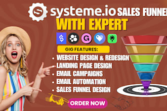 build systeme io sales funnel systeme io sales landing page systeme gohigh level