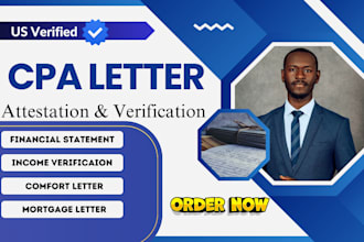 write US CPA, audit financial statement, comfort letter, mortgage, tax return