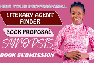 find you top notch literary agent and write query letter book proposal synopsis