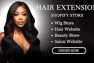 design hair extension store hair website beauty website wig store salon website