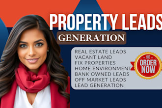 generate vacant property leads for real estate investors, vacant land commercial