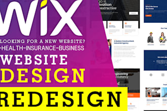 do wix website design, health insurance business, hospital healthcare website