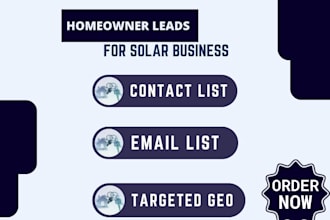 get active USA, uk consumer email leads list, homeowner solar data