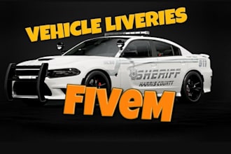 design custom livery for fivem ems police sport vehicle for fivem server