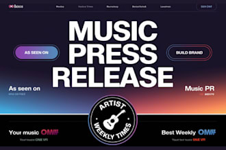 write and publish press release about your new song album on top sites