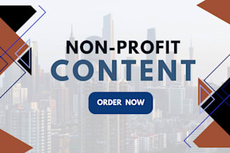 write content for your non profit organization