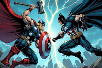 make your favorite superhero character and comic