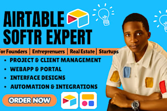 do airtable database, airtable interface, softr expert, automations integration