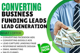 generate converting business funding leads business loan leads internet mca lead