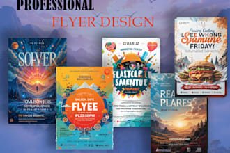custom flyer design for marketing, events and social media