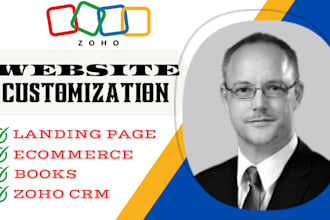 customize zoho landing page, zoho commerce, zoho book keeping and zoho crm