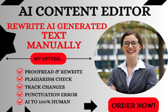 humanize ai content and manually rewrite ai or chatgpt generated text for SEO