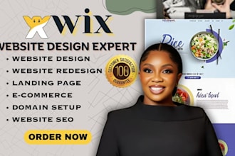 wix website design, wix redesign, redesign wix website, design wix booking