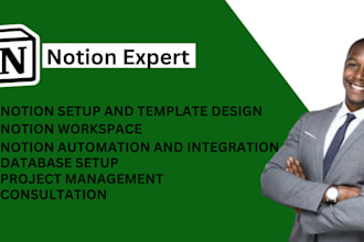 optimize notion database design, template, automation and manage your project