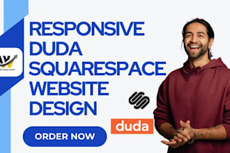 design responsive website using beautiful squarespace and duda website builder