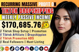 do tiktok marketing, non US llc file setup, manage tiktok dropshipping shop, ads