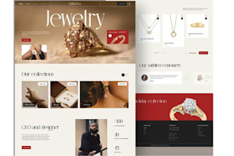 design a sales driven, visually stunning jewelry shopify or wix store for you