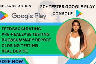 provide active 12 testers or 20 testers google play console app closed testing