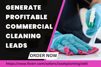 generate commercial cleaning office cleaning house cleaning cleaning lead