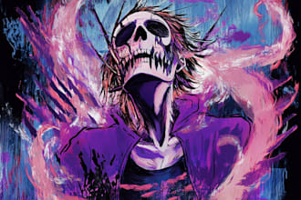 make horror illustration dark art illustration death metal