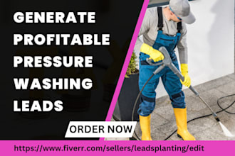 generate pressure washing vehicle washing power washing cleaning service leads