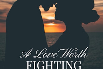 design romance book cover or amazon kindle, paperback kdp book cover ebook cover