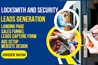 generate converting leads for locksmith, landing page leads form for locksmith