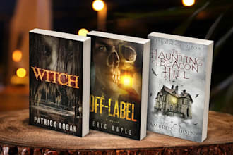 design horror book covers mystery crime thriller romance book cover