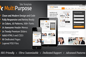 create responsive simvoly business website, landing page systeme io funnel