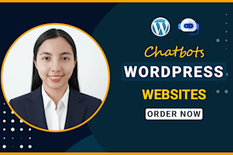 create custom chatbots and wordpress websites
