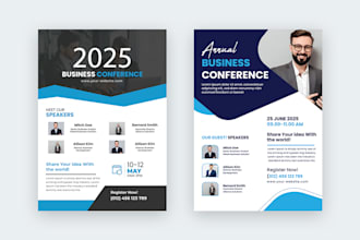 do an awesome corporate business conference , medical flyer design