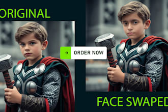 do photoshop, photo manipulation, and realistic face swap for you