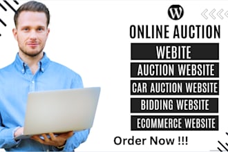 design a online auction website multi vendor bidding wordpress websites