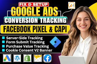 set up utm, google ads conversion tracking with analytics 4 via tag manager