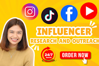 research and outreach instagram influencers for your brand marketing