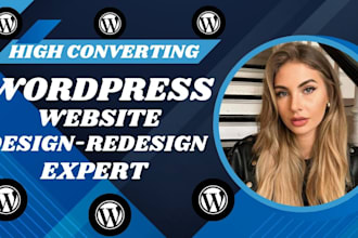 design wordpress website redesign ecommerce development create business website