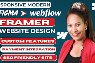 develop a responsive modern framer website, figma to framer website design